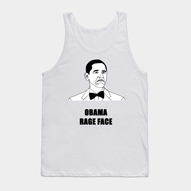 Obama Rage Face Tank Top by rubernek